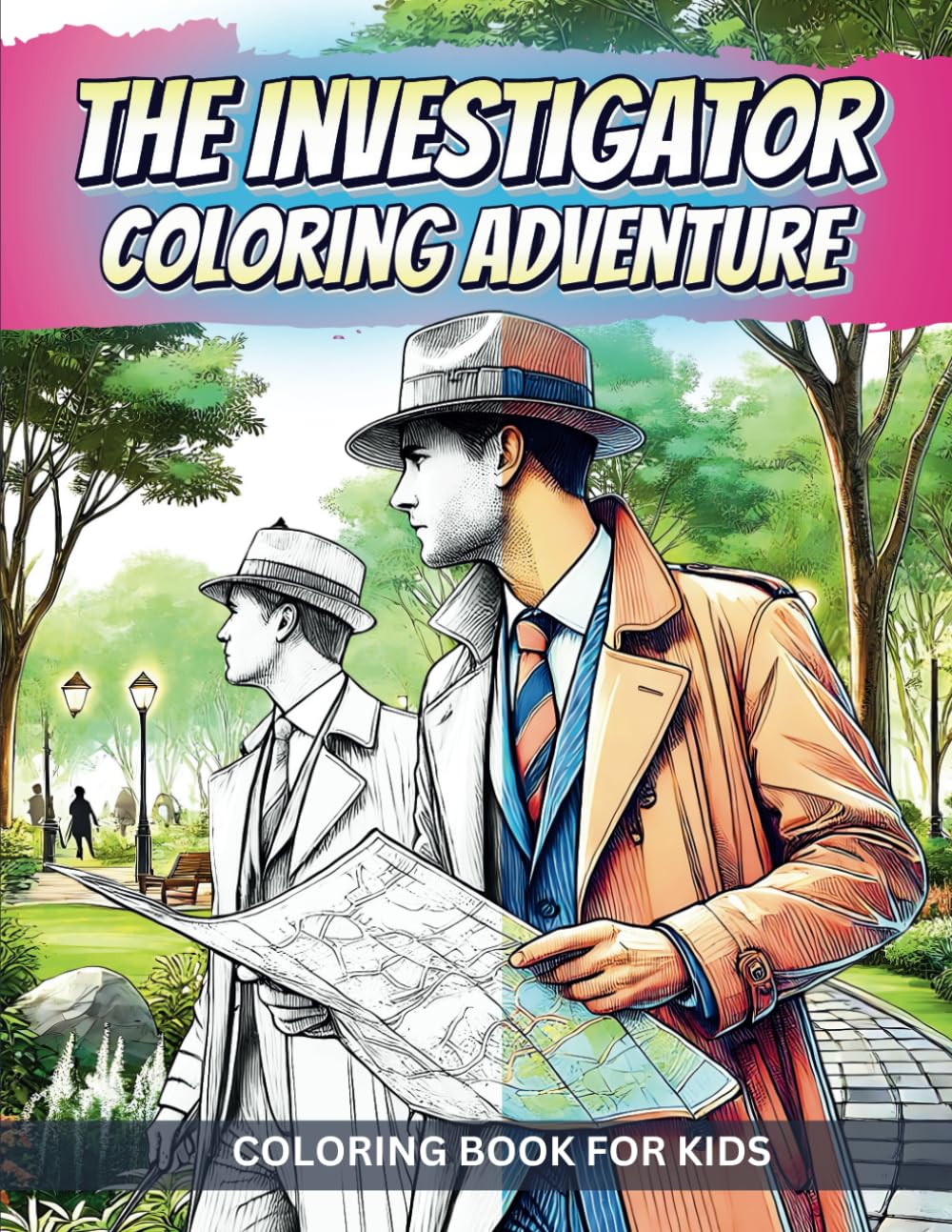 The Investigator Coloring Adventure: Coloring Book For Kids