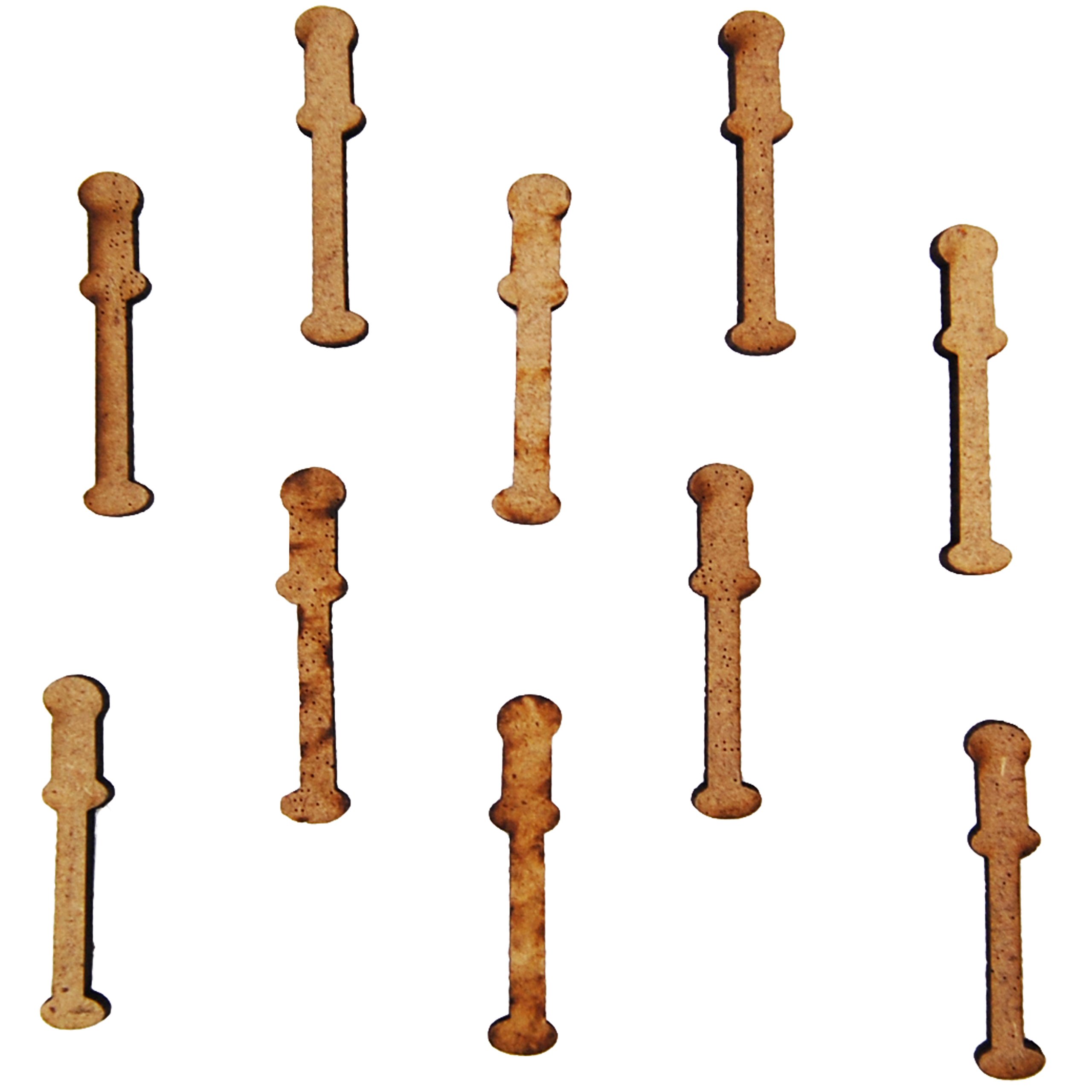 Country Love Crafts Letter I Wooden Craft Blank, Light Brown