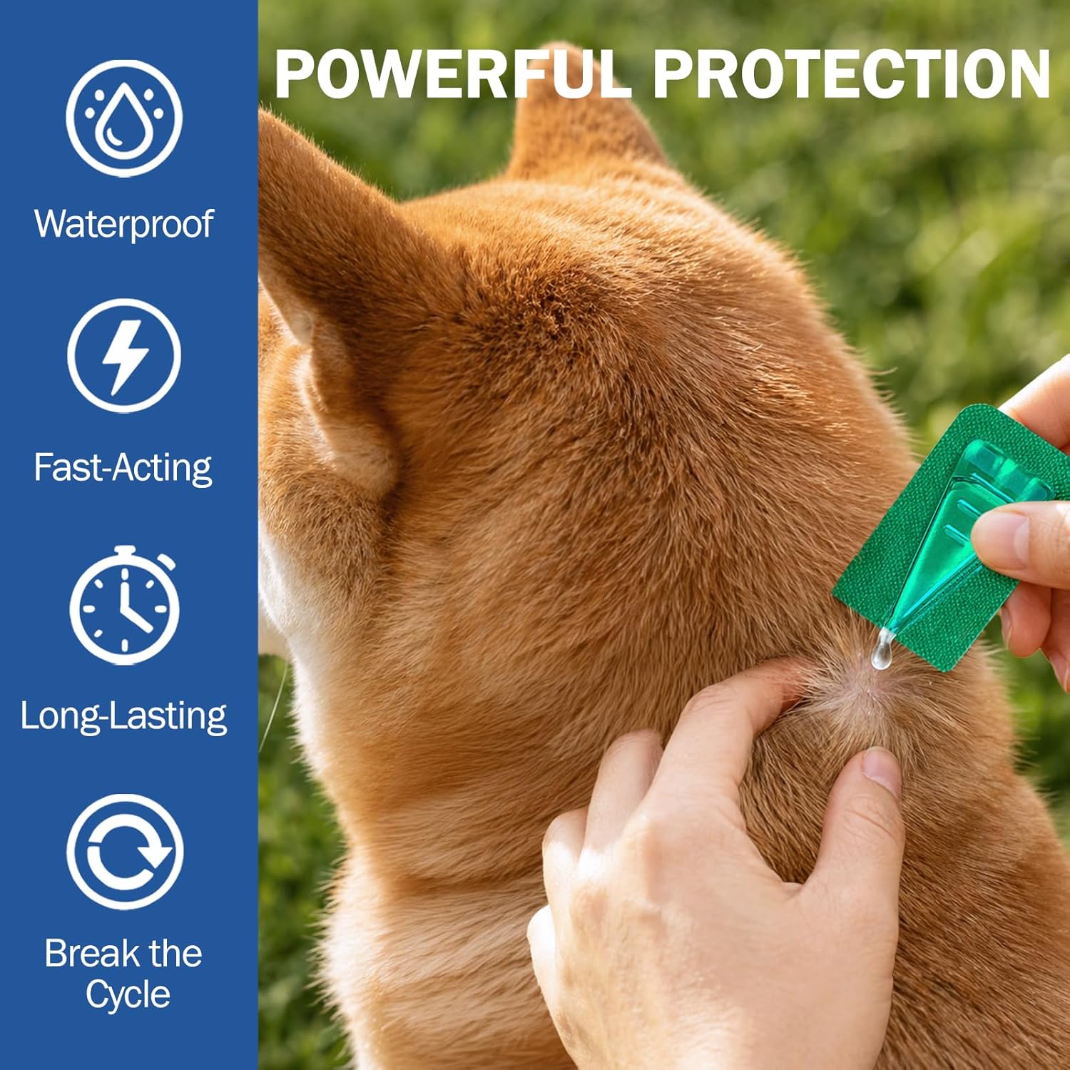 Flea and Tick Prevention for Dogs, Natural Flea Control with Oregano Oil, Supplement Drops for Small and Medium Dogs (5-44 Ibs), Natural Support for Skin & Coat Health