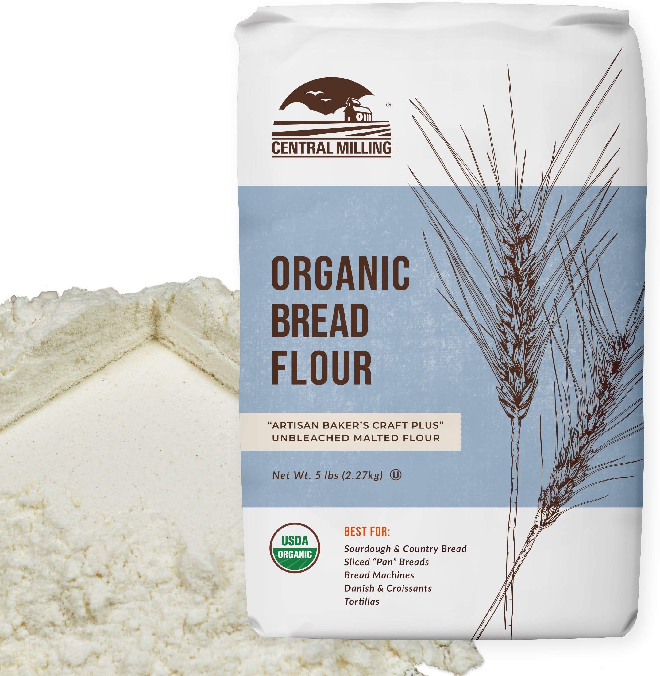 100% Organic Bread Flour - Flour for Baking - 5 Pounds