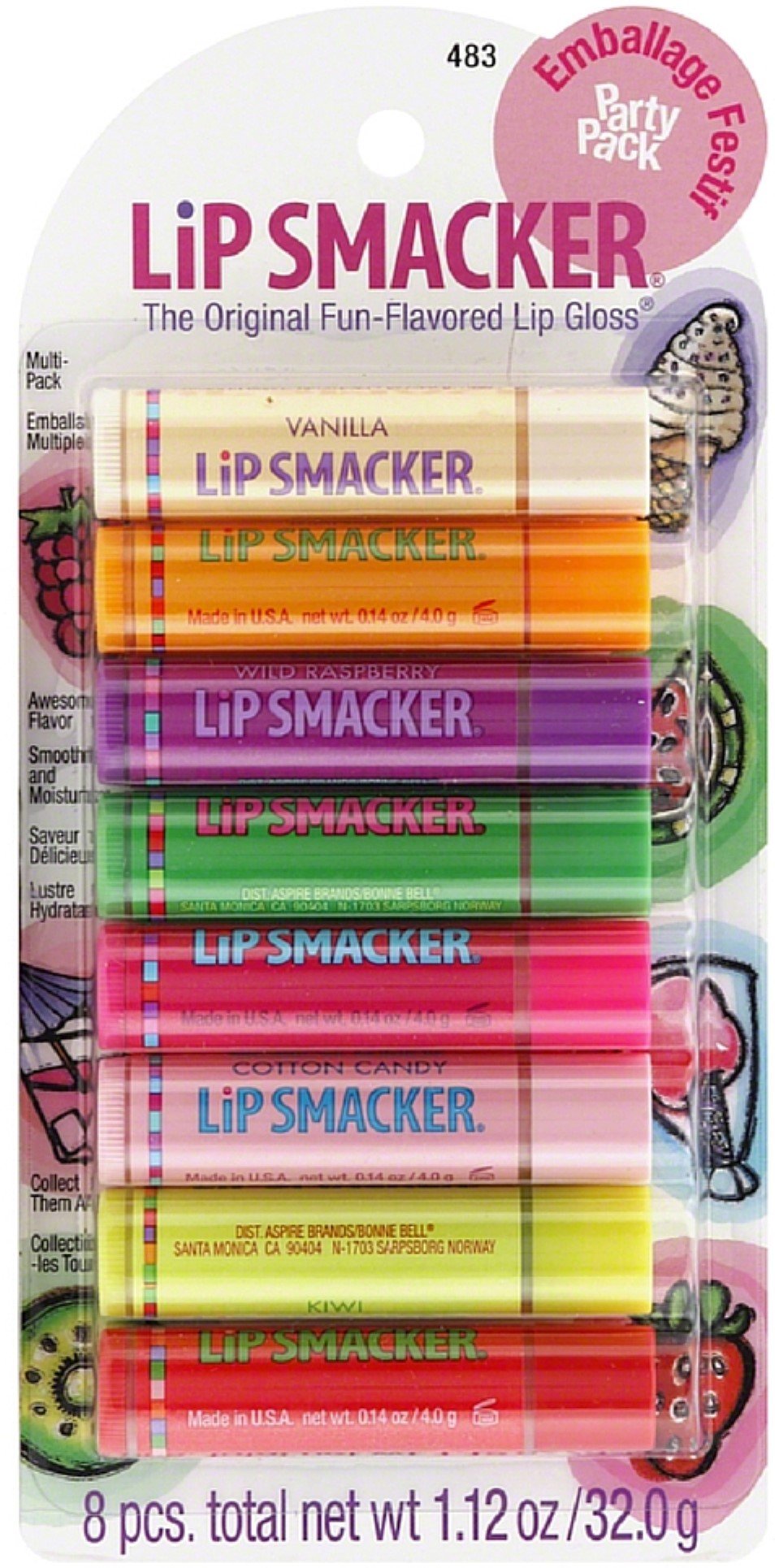 Lip Gloss Original Party Pack 8 ea (Pack of 9)