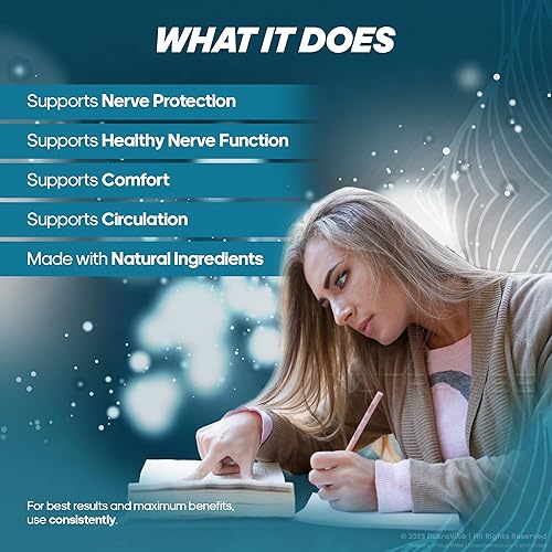 Miniatura 4 de Nervalis Cápsulas (paquete de 3)  Fórmula avanzada con ingredientes naturales  Soporte de neuropatía premium para relajación, comodidad y cuidado