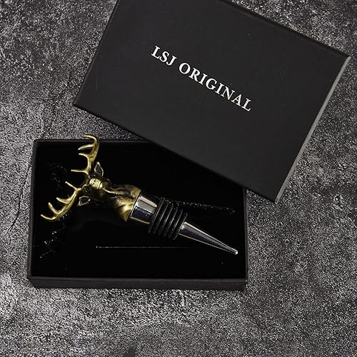 Miniatura 2 de Tapón de botella de vino de ciervo para barman, hombres y mujeres, Acción de Gracias, Hallowmas, Navidad