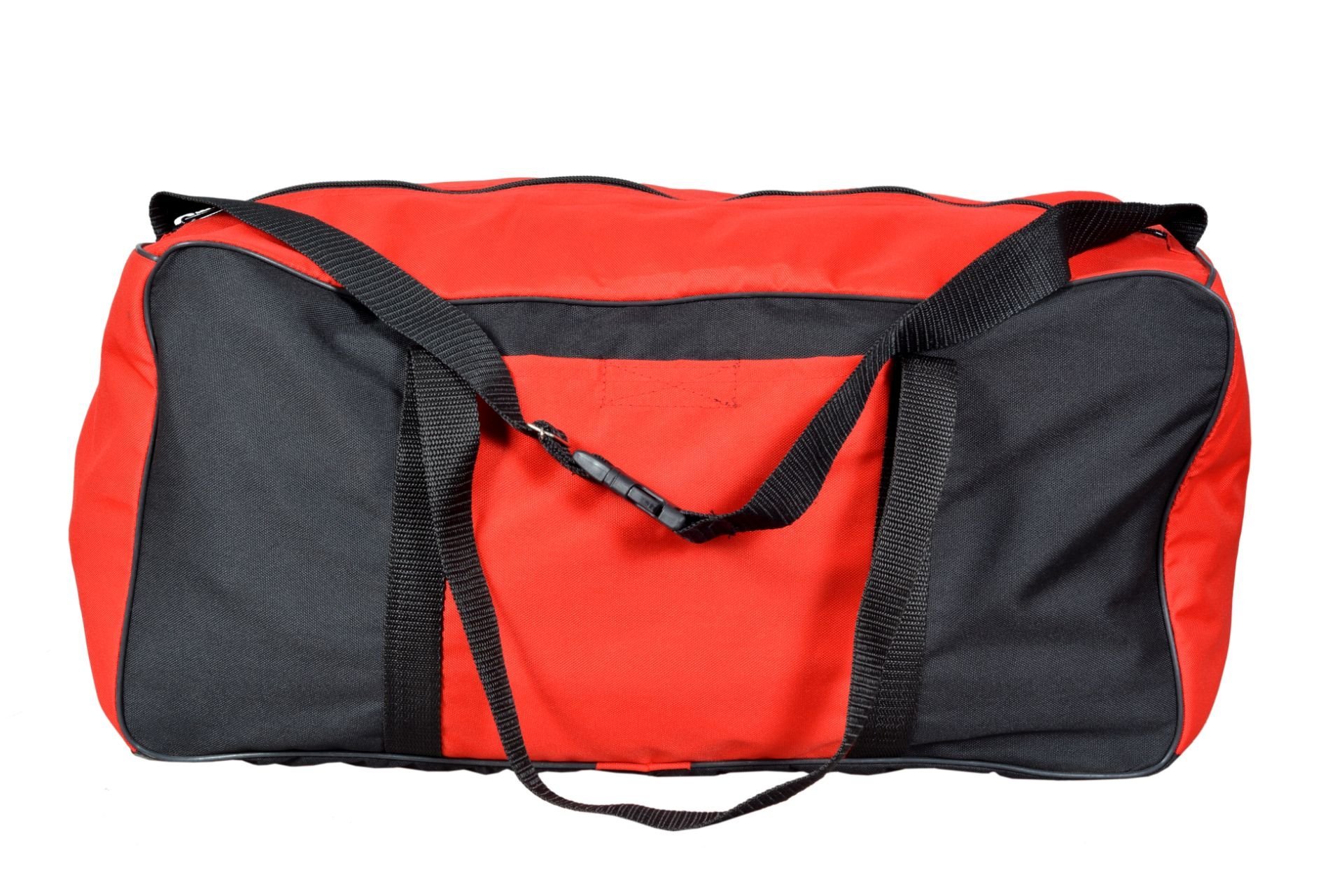 Heavy Duty Training Gym Sports Football Duffle Bag Holdall, Red