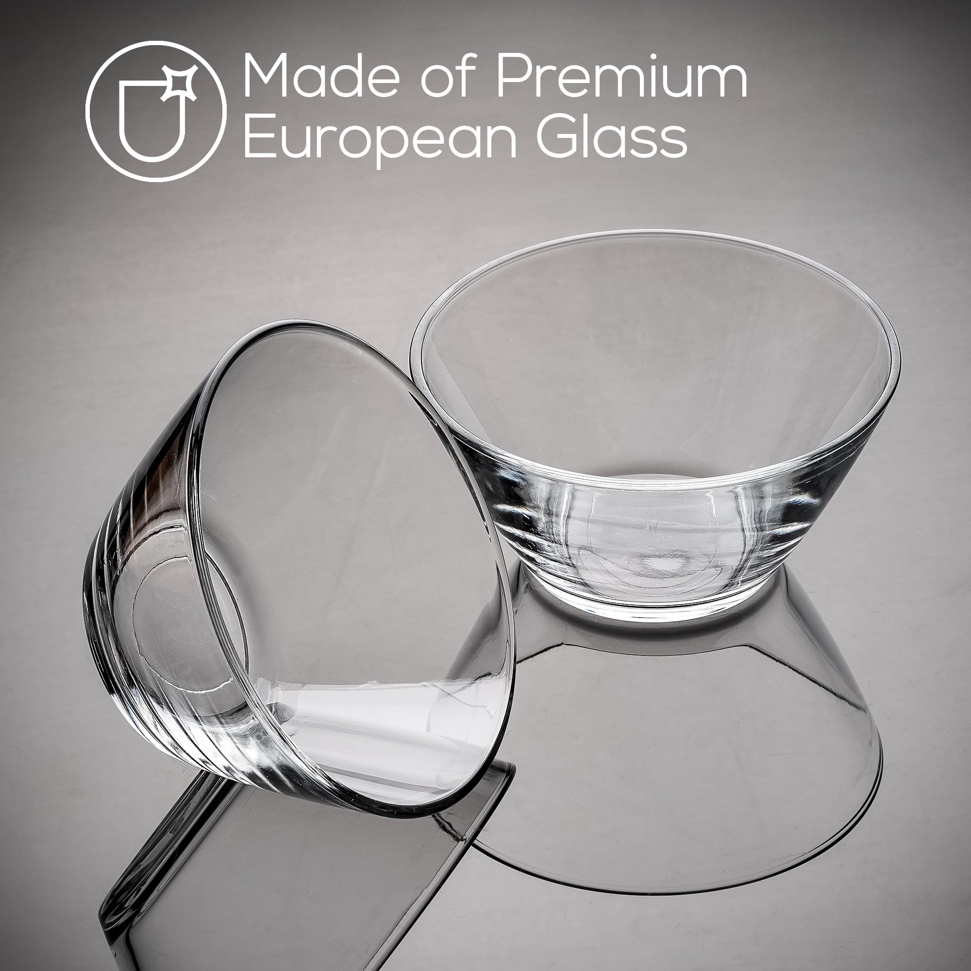 Coppe Vetro Per Dessert 345ml - Senza Piombo, Impilabili, Set Da 6 - Foto 9