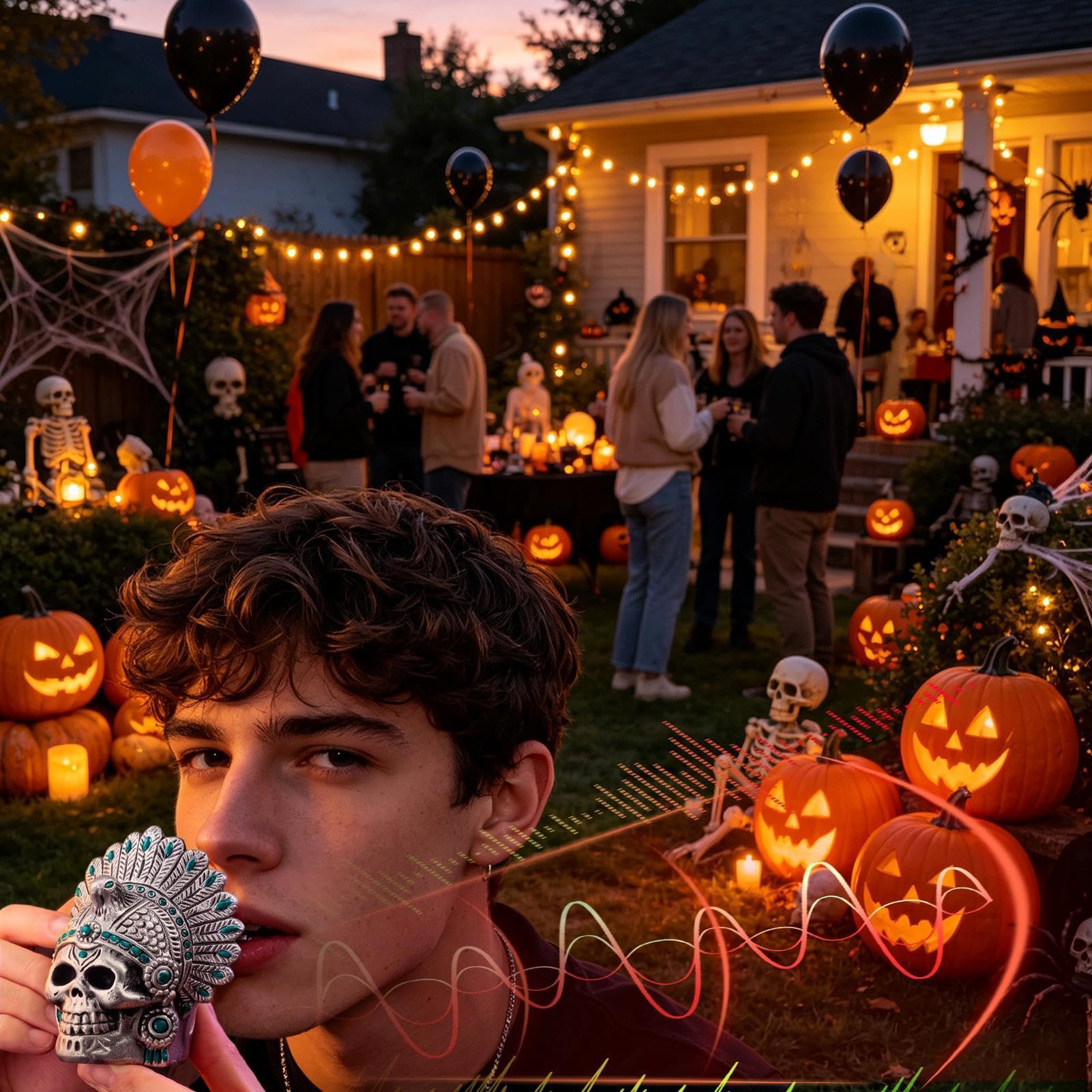 Todespfeife Halloween-Party Anti-Stress Streich-Requisiten
