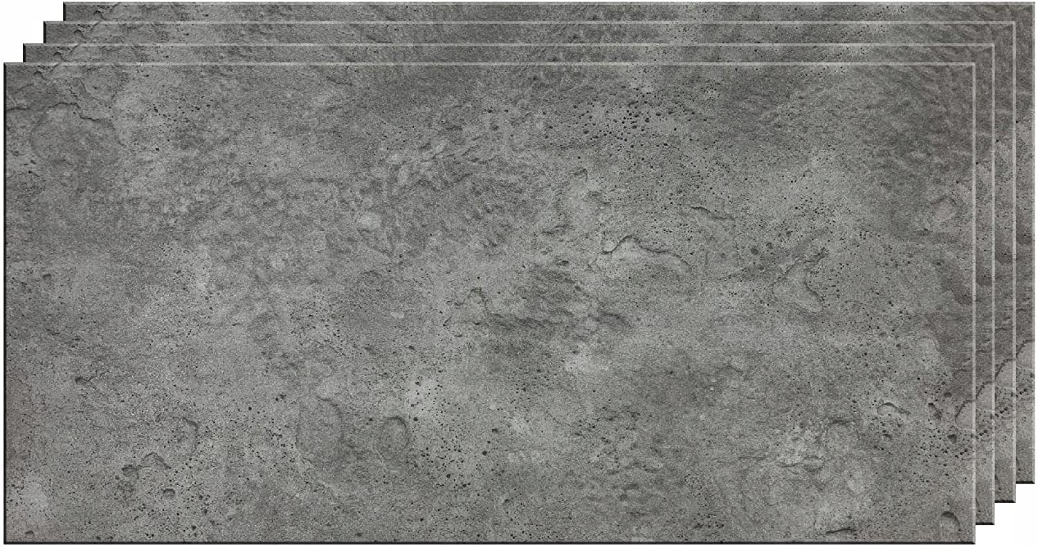 Panele ścienne DECCART o wyglądzie betonu - panele sufitowe - okładzina ścienna okładzina sufitowa z imitacją betonu - 100x50 cm - ciemnoszary - 7014 XL - 32 sztuki (16 m²)