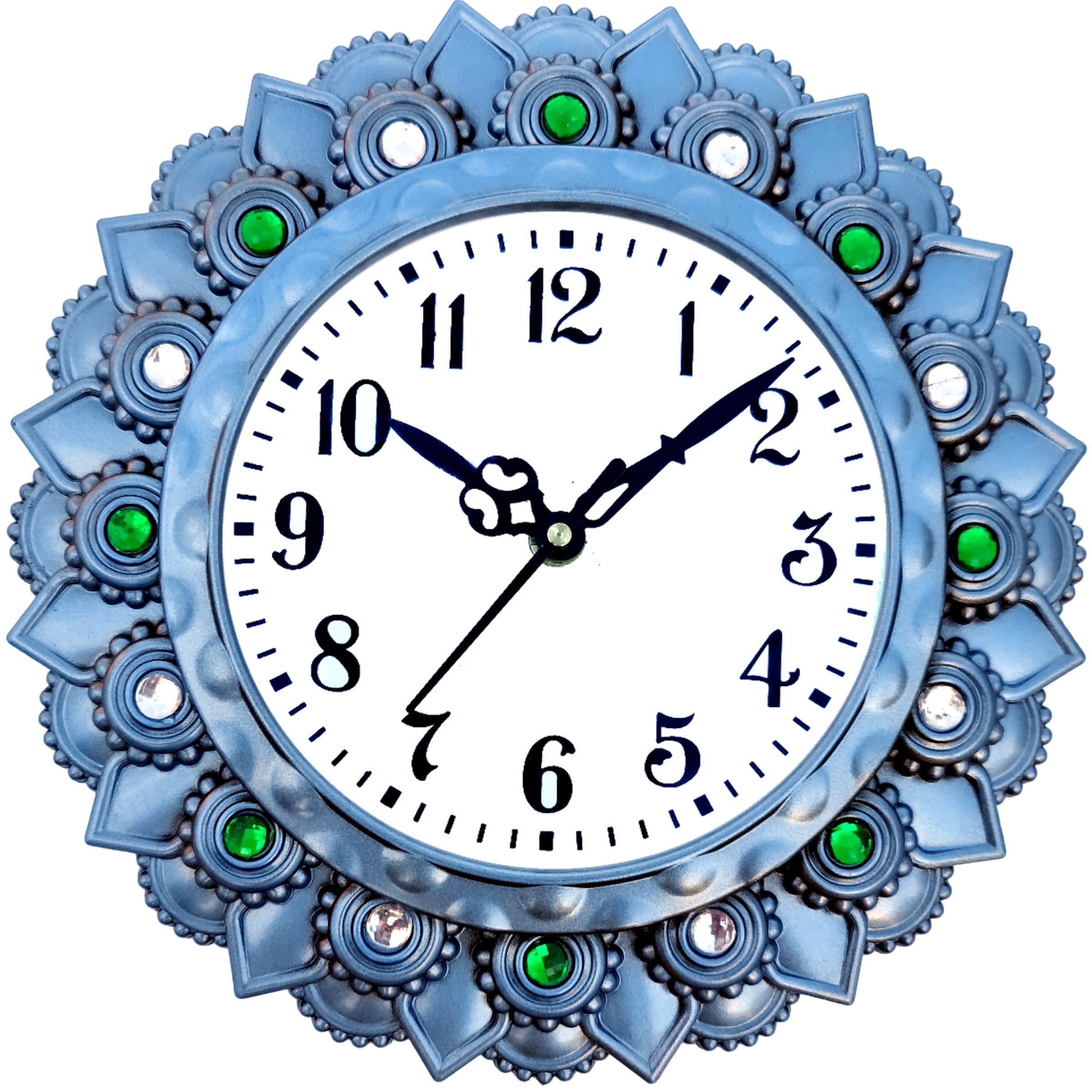 IRU Creation Brings a Present Analog Wall Clock with Glass for Living Room || Badroom || Shop || Office || Home Décor || 25 cm × 25 cm || Desin (Light Blue) (B0C7M58T5M) Amazon Price History, Amazon Price Tracker