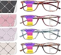Vista 12 de Paquete de 2 lentes de lectura progresivos multienfoque para hombres y mujeres, bloqueo de luz azul para computadora y lectores antifatiga ocular