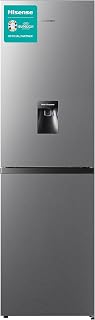 Hisense RB327N4WC1 55cm Freestanding 50/50 Fridge Freezer - 251 litre capacity - Total No Frost - Non-plumbed Water Dispenser - Silver - F Rated
