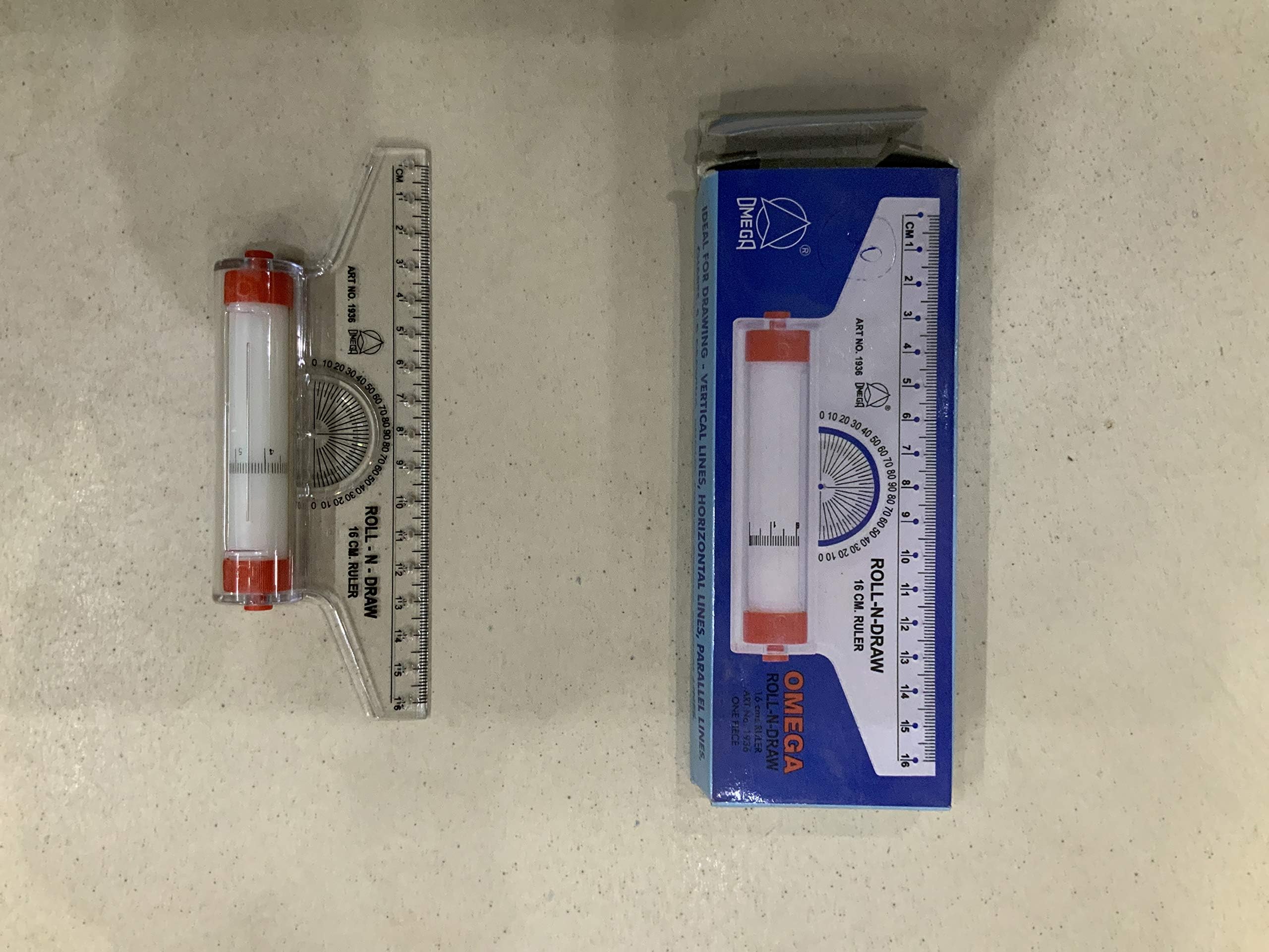 OMEGA 1936 ROLL-N-Draw Ruler 16 CMS