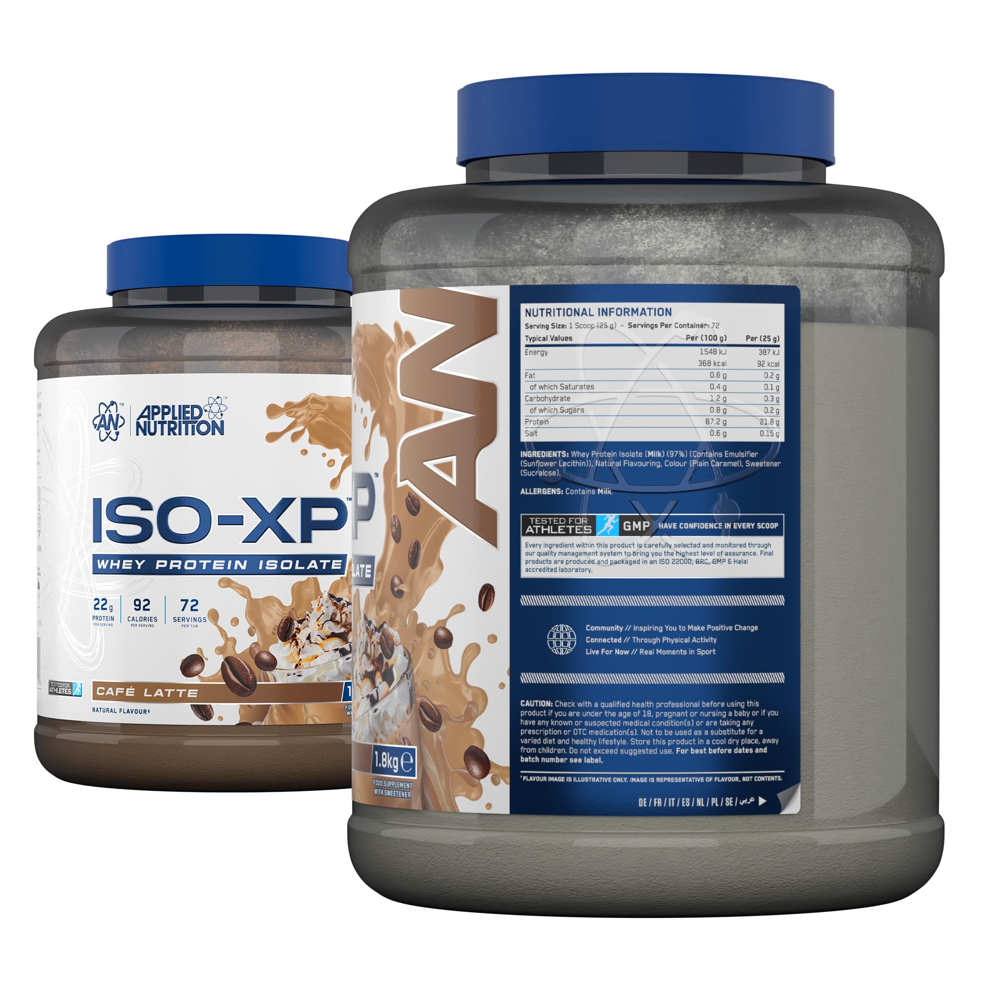 Applied Nutrition Iso-XP (1800g) Café Latte - Białka - Izolat białka serwatkowego