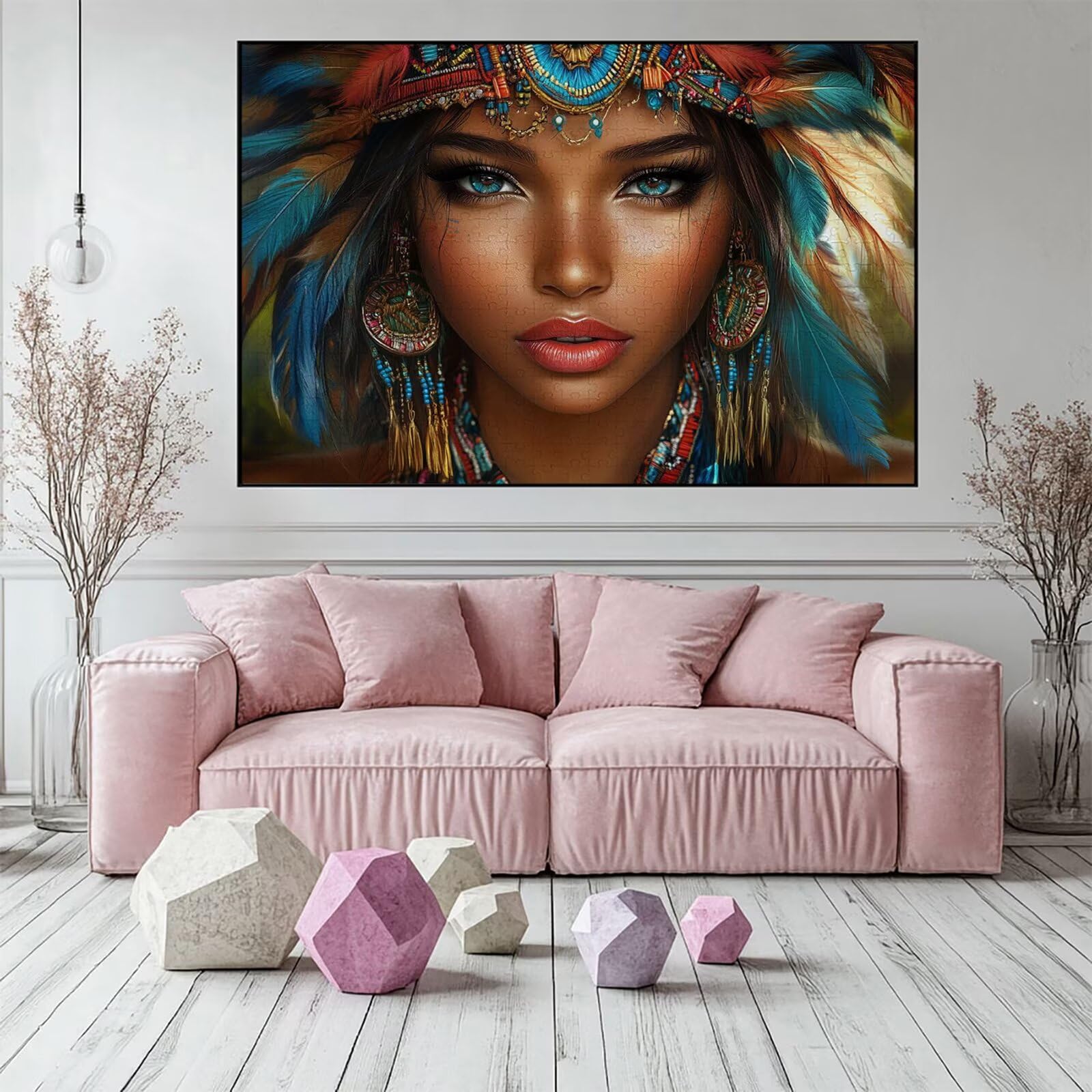 Puzzle 3000 elementów Afryka puzzle dla dorosłych kobiet 122 x 81 cm Unikalne rzemiosło klasyczne 3D drewniana układanka do rodzinnych gier aktywnych, układanka zrób to sam do dekoracji ścian domu