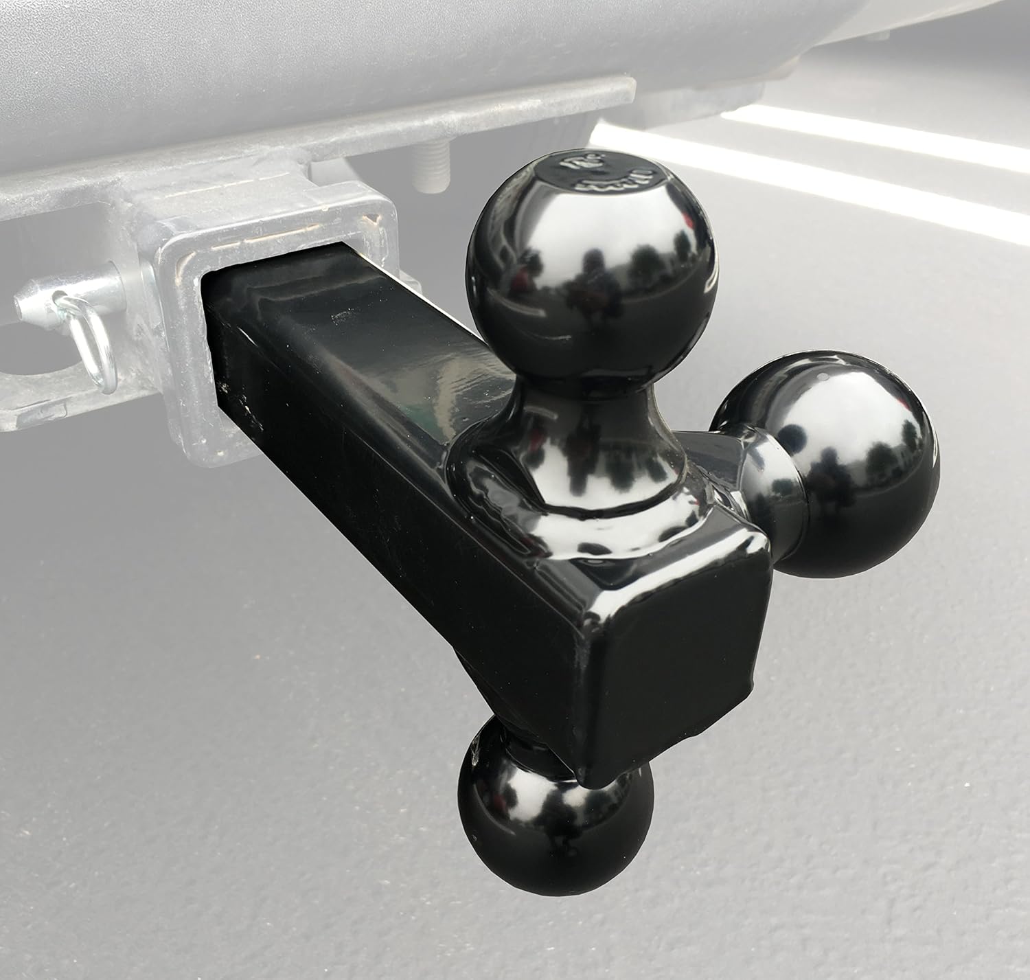MaxxHaul 70270 Trailer Hitch Hollow Shaft Triple Ball Mount - Black : Automotive