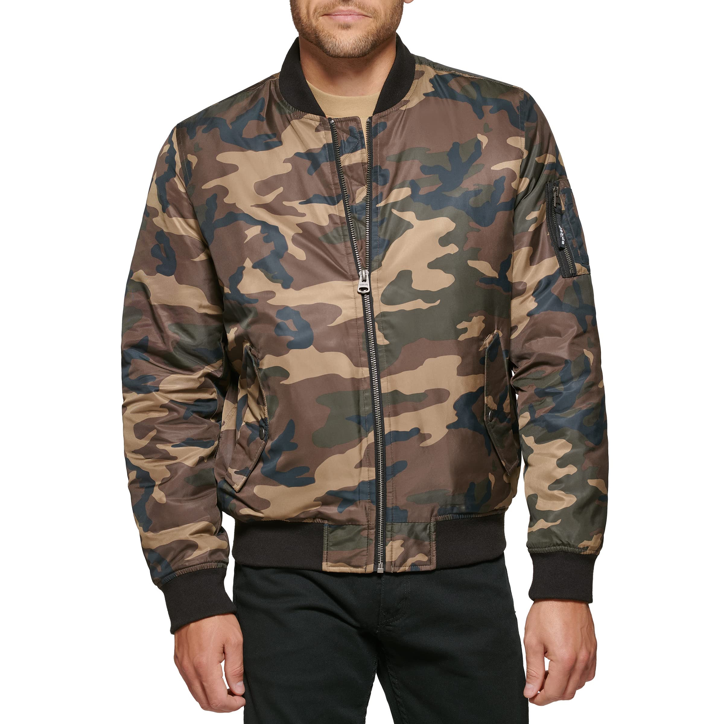 Levi's Men's Flight Satin Unfilled Ma-1 Bomber