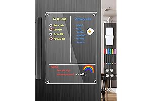 Clear Acrylic Magnetic Dry Erase Board for Refrigerator
