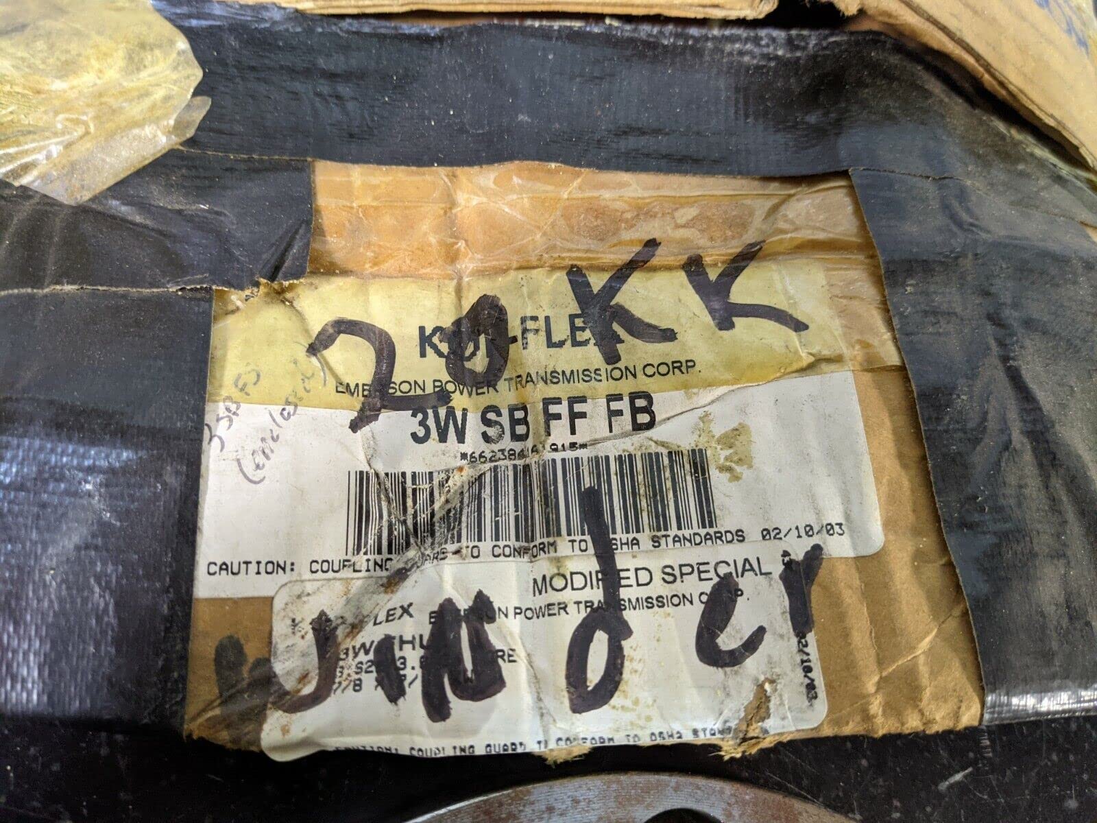 Kop-Flex 3 SB-RHUB 1099 3W SB FF FG HUB Shrouded Bolt Flanged Rigid Hub NOS