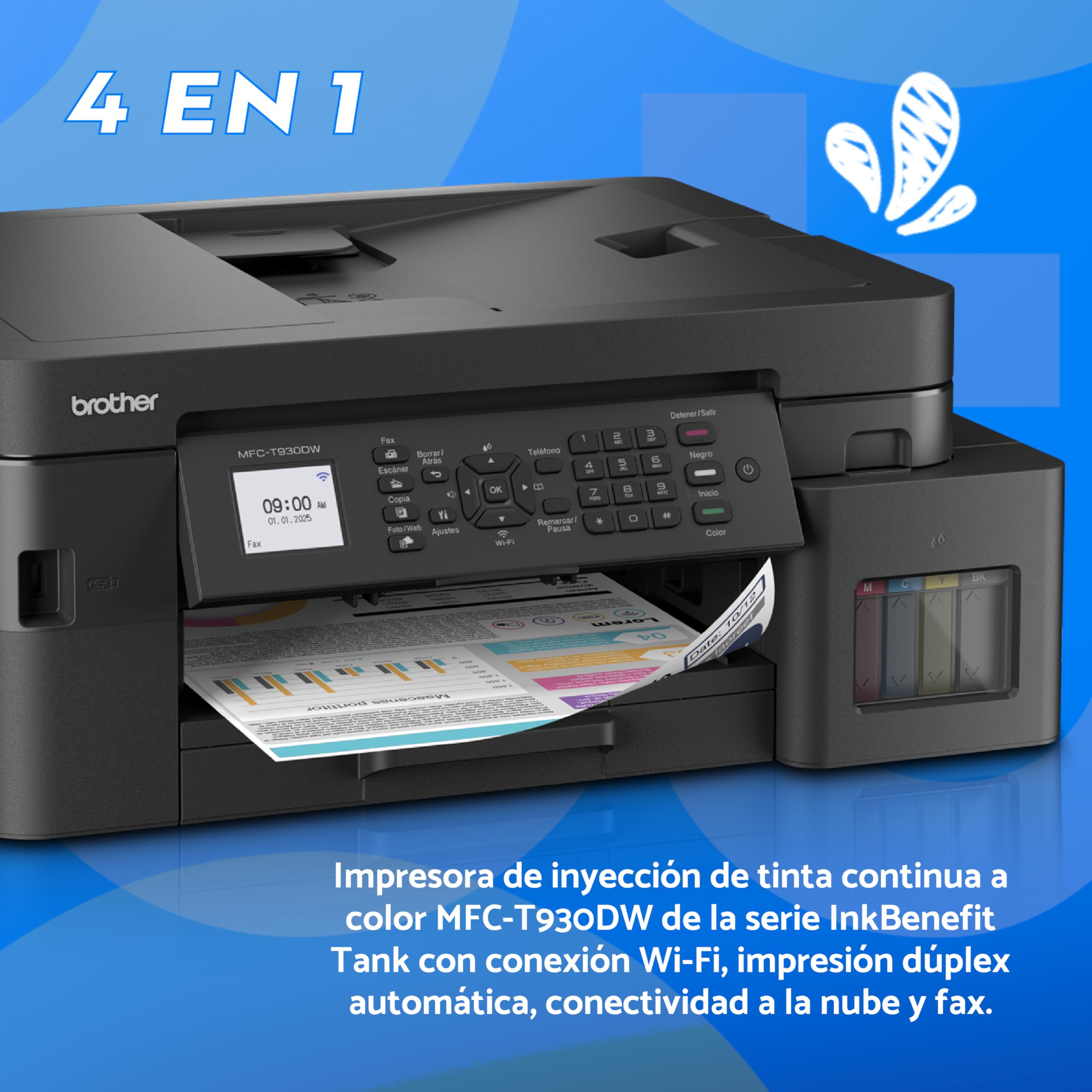 Brother Multifuncional InkBenefit Tank MFC-T930DW