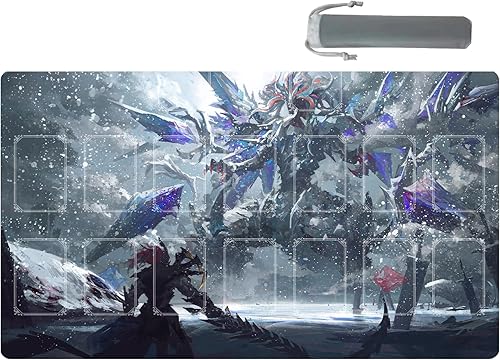 Vista 31 de ygo playmat Duel Mat Gaming Competition Pad Mat Card Binder Deck 23.6 x 13.7 pulgadas (10) 10,14,1,11,12,15,16,17,4,7,8,9