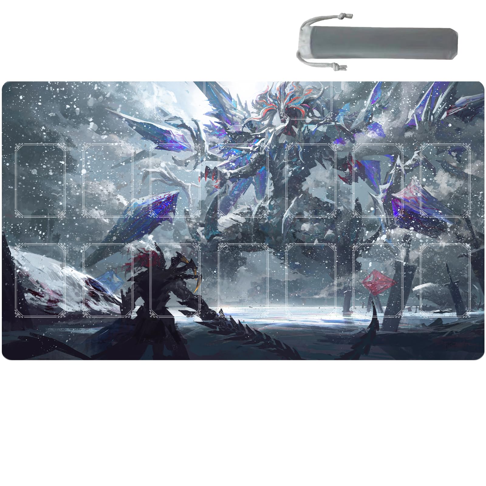 Sabermaster Yugioh Spielmatte 59,9x34,8cm - Gaming Matte Mit Rutschfester Unterseite | Wasserdichte Oberfläche
