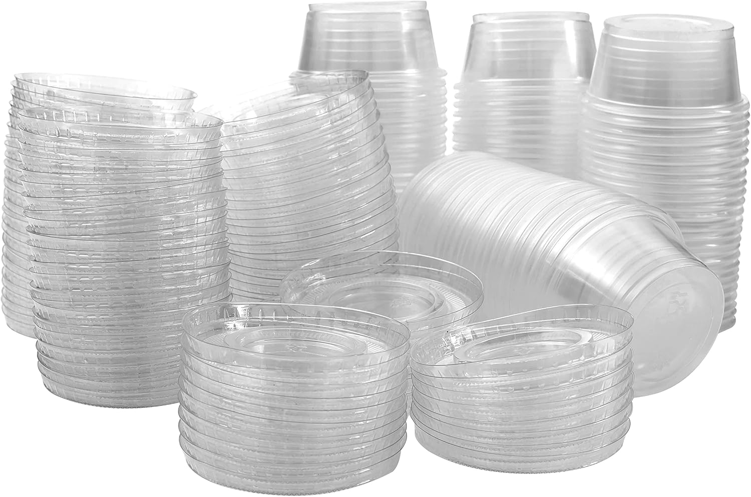 Green Direct 2 oz Containers with Lids Disposable Plastic