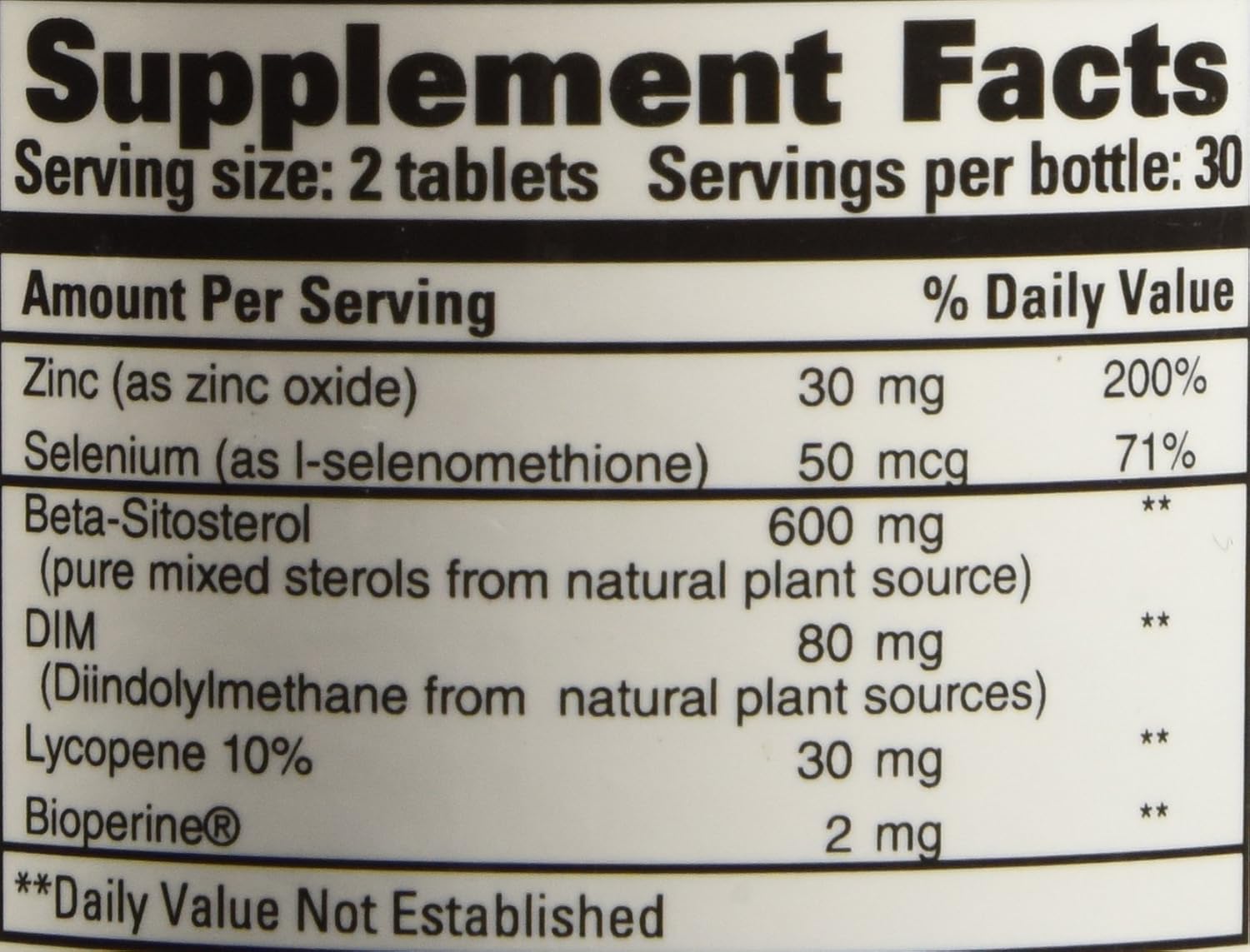 Prostate Care Support Formula – All Natural - 60 Count