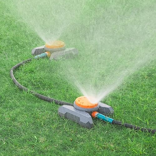 Miniatura 6 de LINEX Rociadores de 8 patrones para patio, rociador de agua para césped para riego de jardines pequeños y grandes, patio y césped