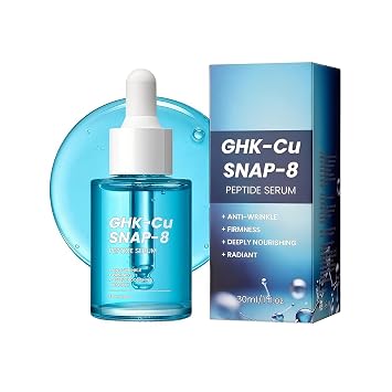 GHK-Cu,ghkcu Copper Peptide Serum,Copper Peptides Serum for Face,Anti-Aging with Copper Acetyl Octapeptide-3,12 Multi-Peptide Formula for Fine Lines,Firming, Skin Elasticity,Hydrating 1 PCS