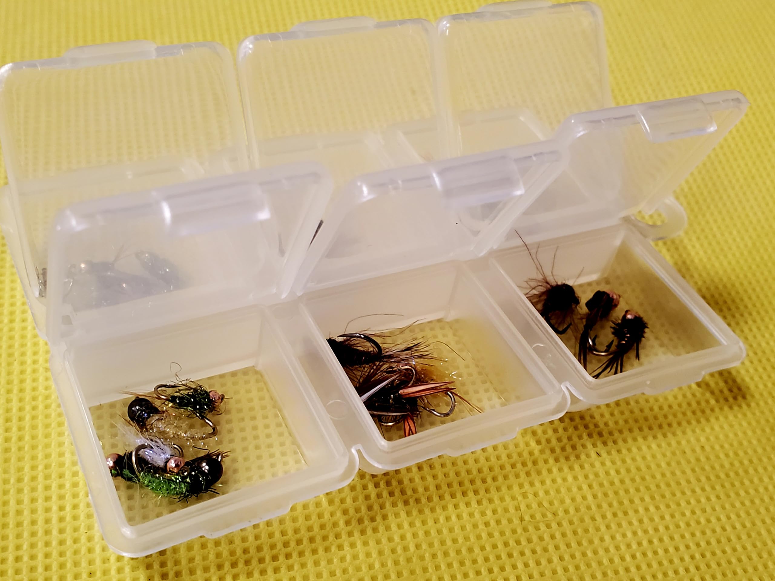 Generic Tungsten Bead Trout Nymph Selection, 25 Bead Head Nymphs, 25 BH Nymphs, #14, #18, Natural