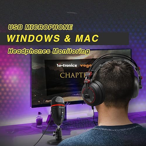Miniatura 5 de Micrófono de podcasting de condensador USB para transmisión en vivo, podcast, videollamadas, grabación, juegos, YouTube, configuración
