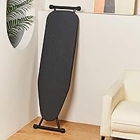 Vista 4 de Tabla de planchar plegable de altura ajustable con cubierta resistente al calor, ligera y duradera para uso doméstico