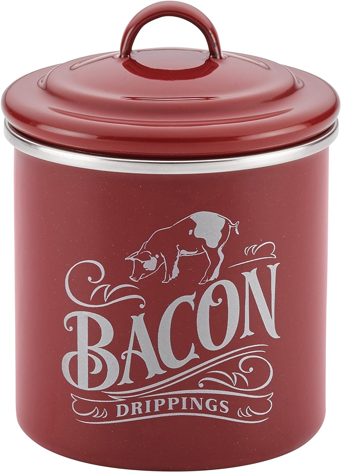 Ayesha Curry Enamel on Steel Bacon Grease Can / Bacon