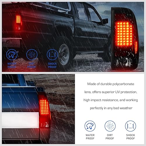 Miniatura 6 de Conjunto de luces traseras LED para Ford F150 1997-2004, para F250 Light Duty 1997-1999, para F250F350F450F550 Super Duty 1999-2007 (solo compatible