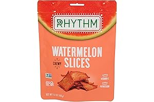 RHYTHM SUPERFOODS Chewy Watermelon Slices: A Bite of Nature's Sweetness