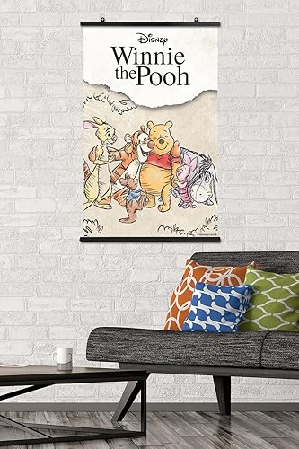 Miniatura 2 de Trends International Disney Winnie The Pooh - Póster de pared de boceto grupal, 34 pulgadas de largo x 22.4 pulgadas, paquete de póster y clip