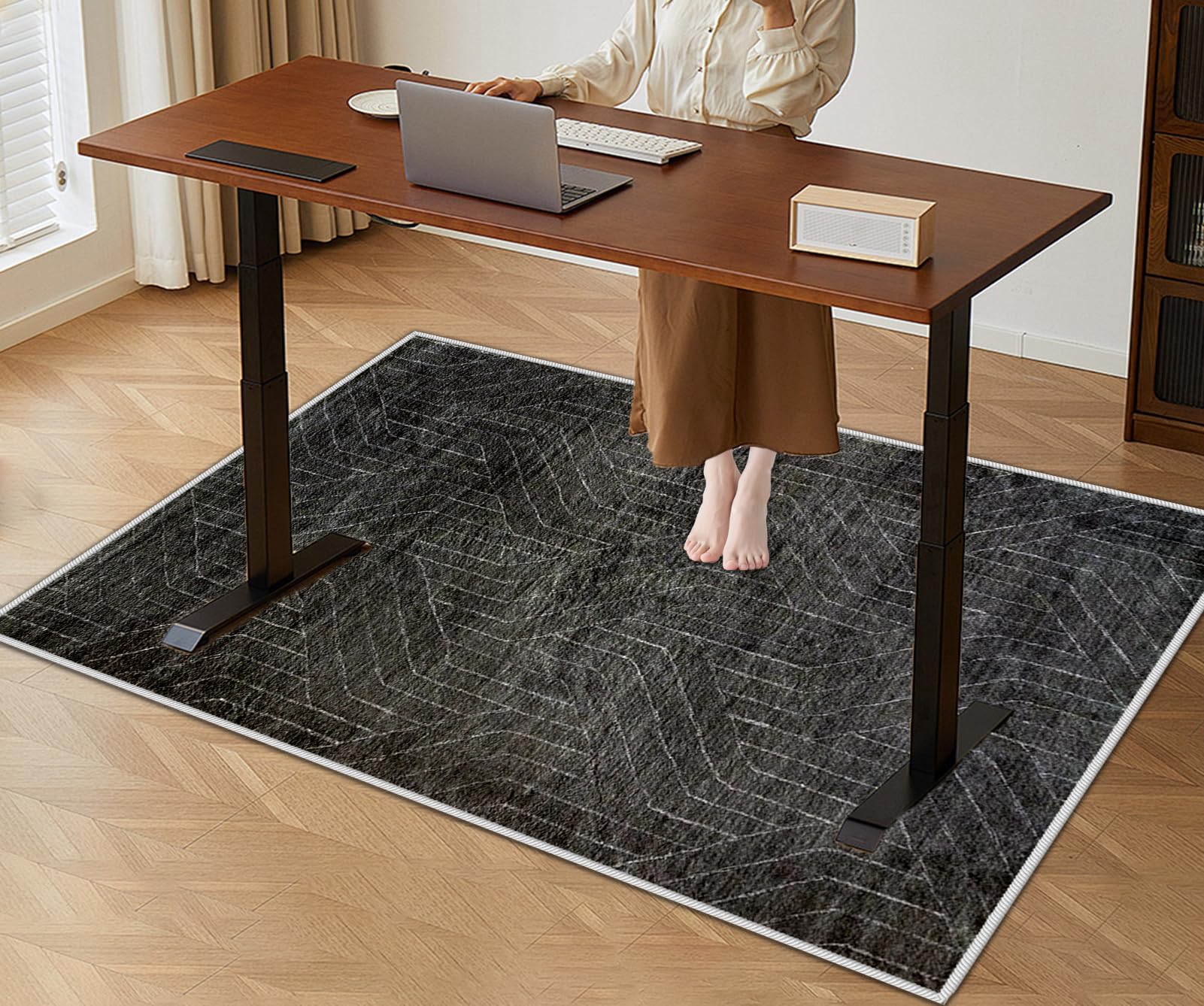 Tapis de chaise de bureau contre les dommages de sol et rayures de parquet