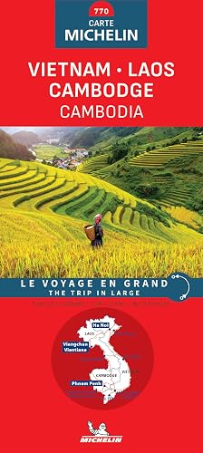 Carte Nationale Vietnam Laos Cambodge / Cambodia 