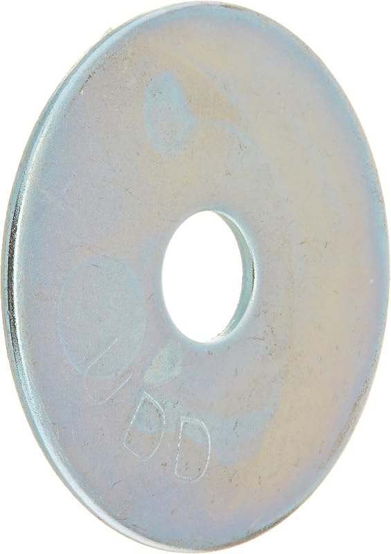 Hillman Fender Washers, 5/16in x 1-1/2in, 100 Pack, Zinc | Zinc-plated steel, large OD helps prevent pull-through in sheet metal, wood, plumbing, and electrical repairs