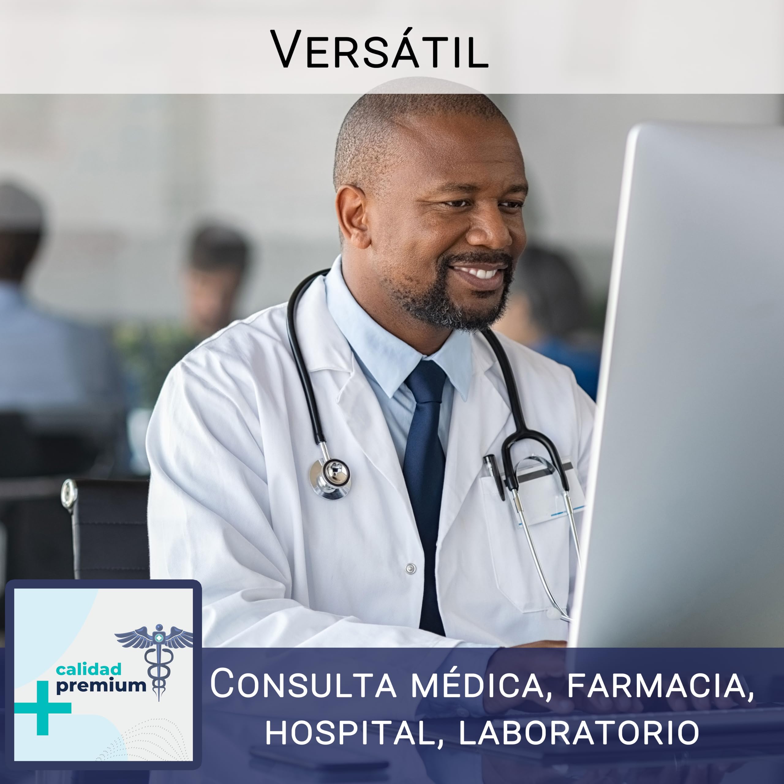 ZOLLNER Bata de laboratorio para hombre: bata médica con prácticos bolsillos y botones a presión, algodón, tallas 44-60, lavable hasta 95 °C, con certificación Oeko Tex®, 140