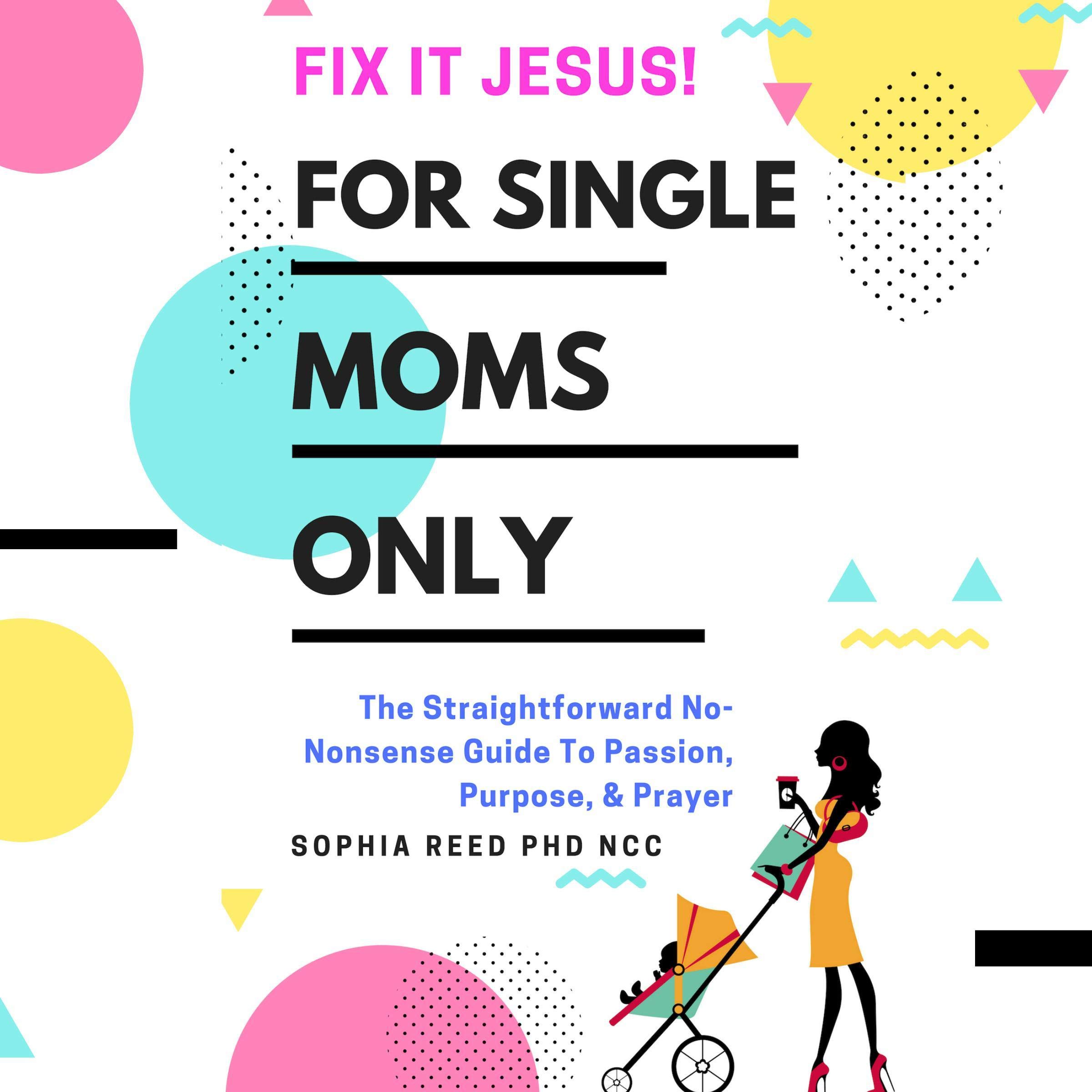 Cover art for Fix It Jesus! For Single Moms Only: The Straightforward No-Nonsense Guide to Passion, Purpose, & Prayer