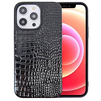 DEMIU POCHE Croco iPhone 14 Pro Max ブラック POCHE FLAT CROCO iPhone14Pro