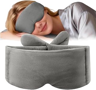 Viktad Sömnögonmask Behagligt Tryck Nattetid Ljusblockerande Ansiktsskydd | Tryckgivande Sömnmask Idealisk För Ljusa Rum, Meditation, Daglurar, Flygresor Samt Hotell, Hemanvändning, Och Alla Typer