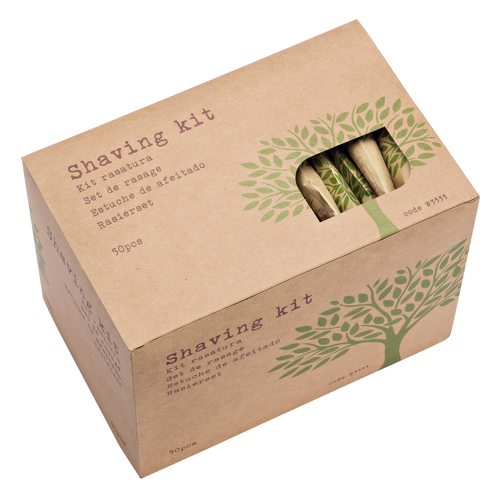 Leone Confezione 50 Set Barba Linea Cortesia Natura