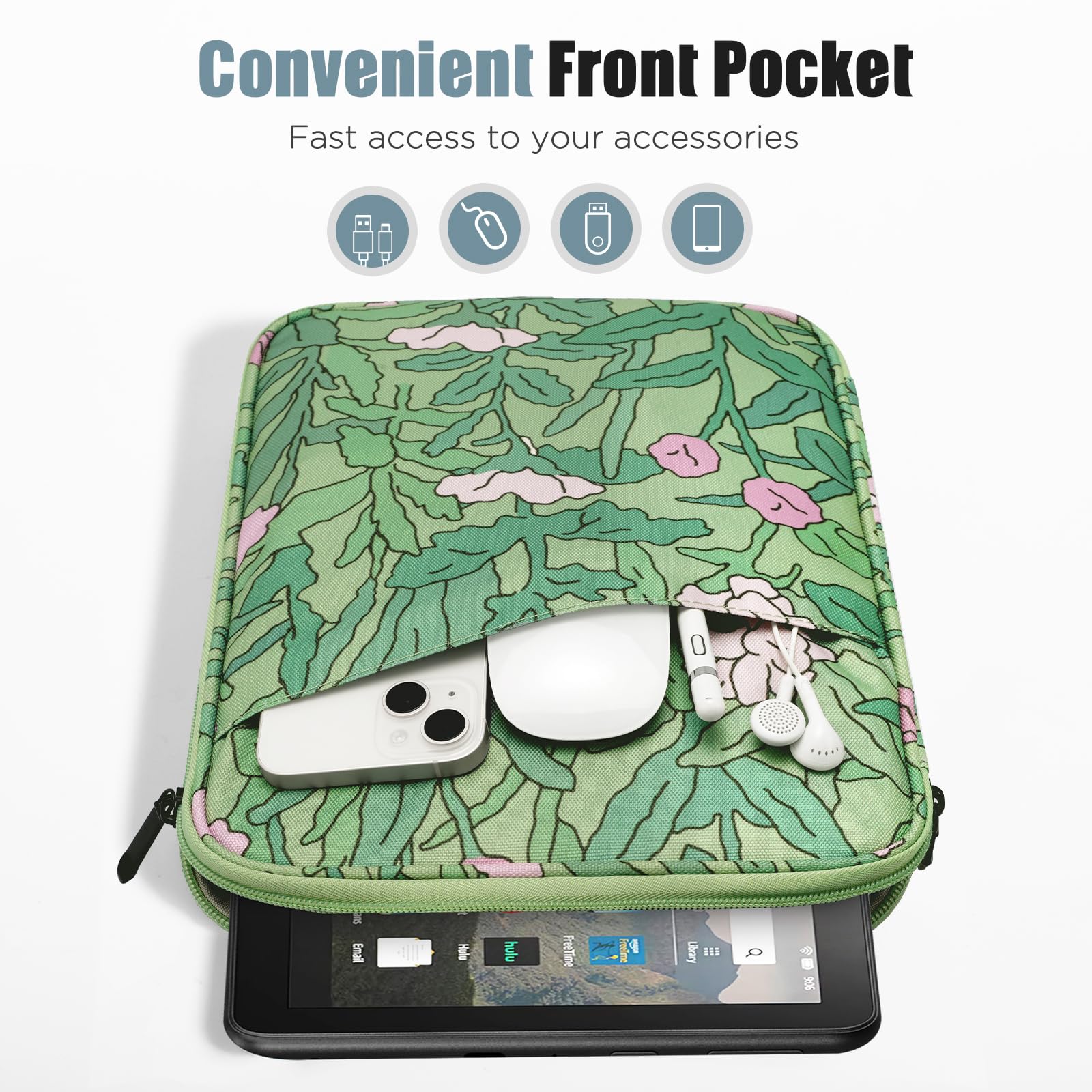 Custodia Per Tablet IPad Mini 1-7 - Custodia Protettiva Con Doppia Tasca, Grigio Siderale