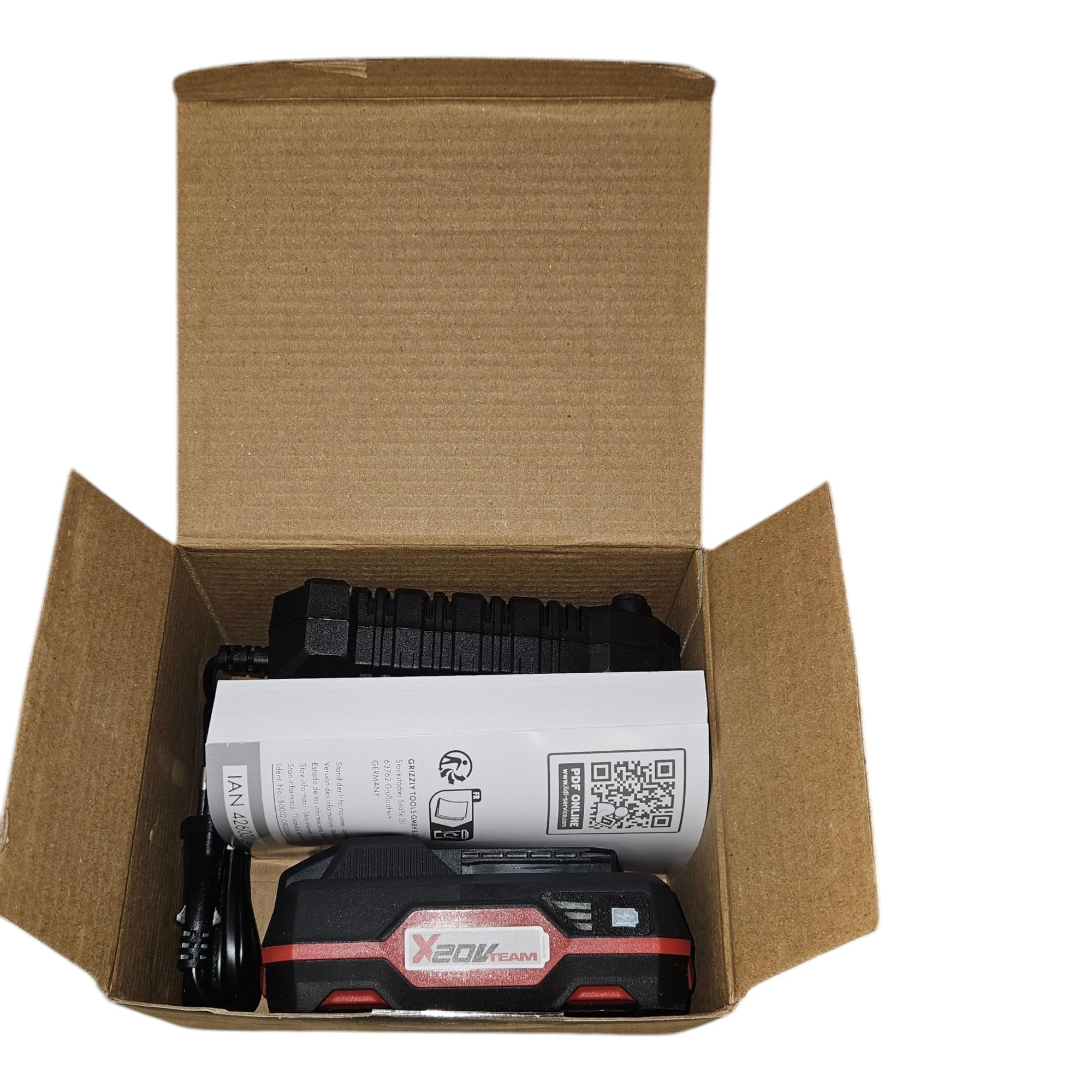 PARKSIDE® — Avvitatore a percussione a batteria da 20 V, Codice articolo: PASSK 20-Li, con batteria da 4 Ah e caricabatterie