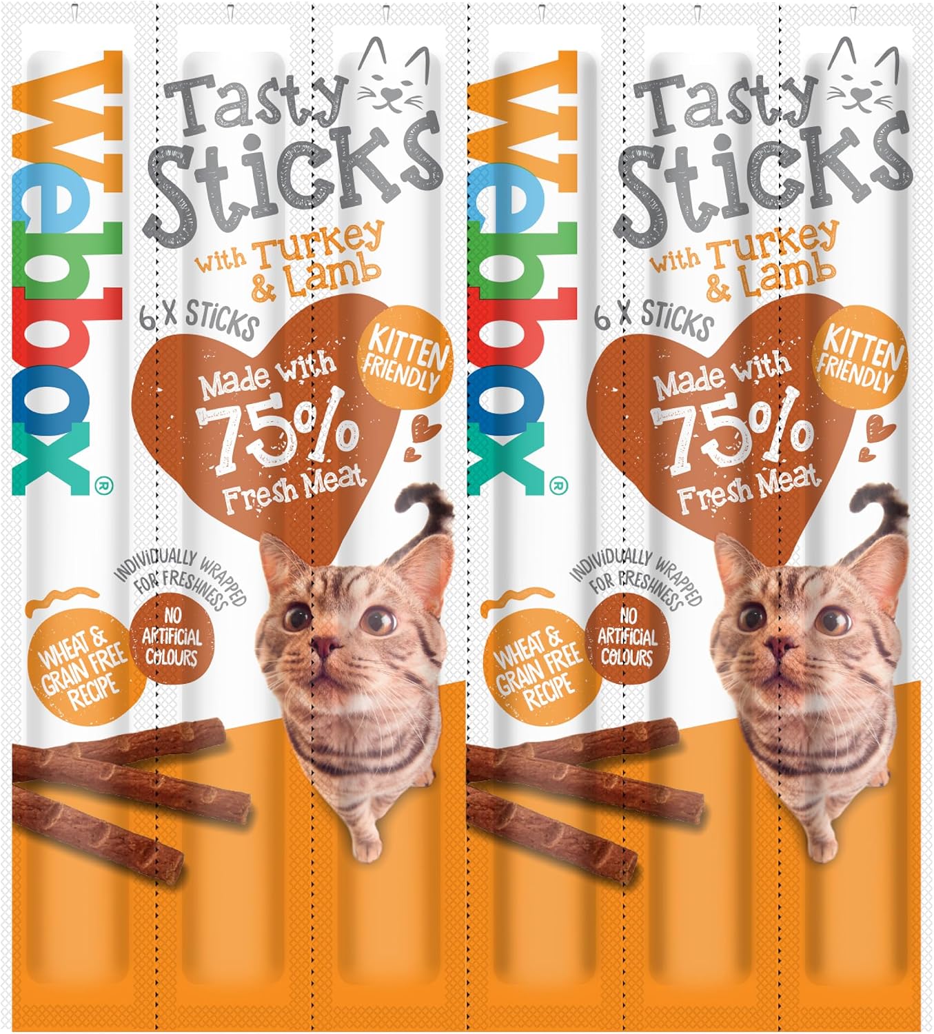 Webbox Cat Delight Treat Sticks - Turkey & Lamb