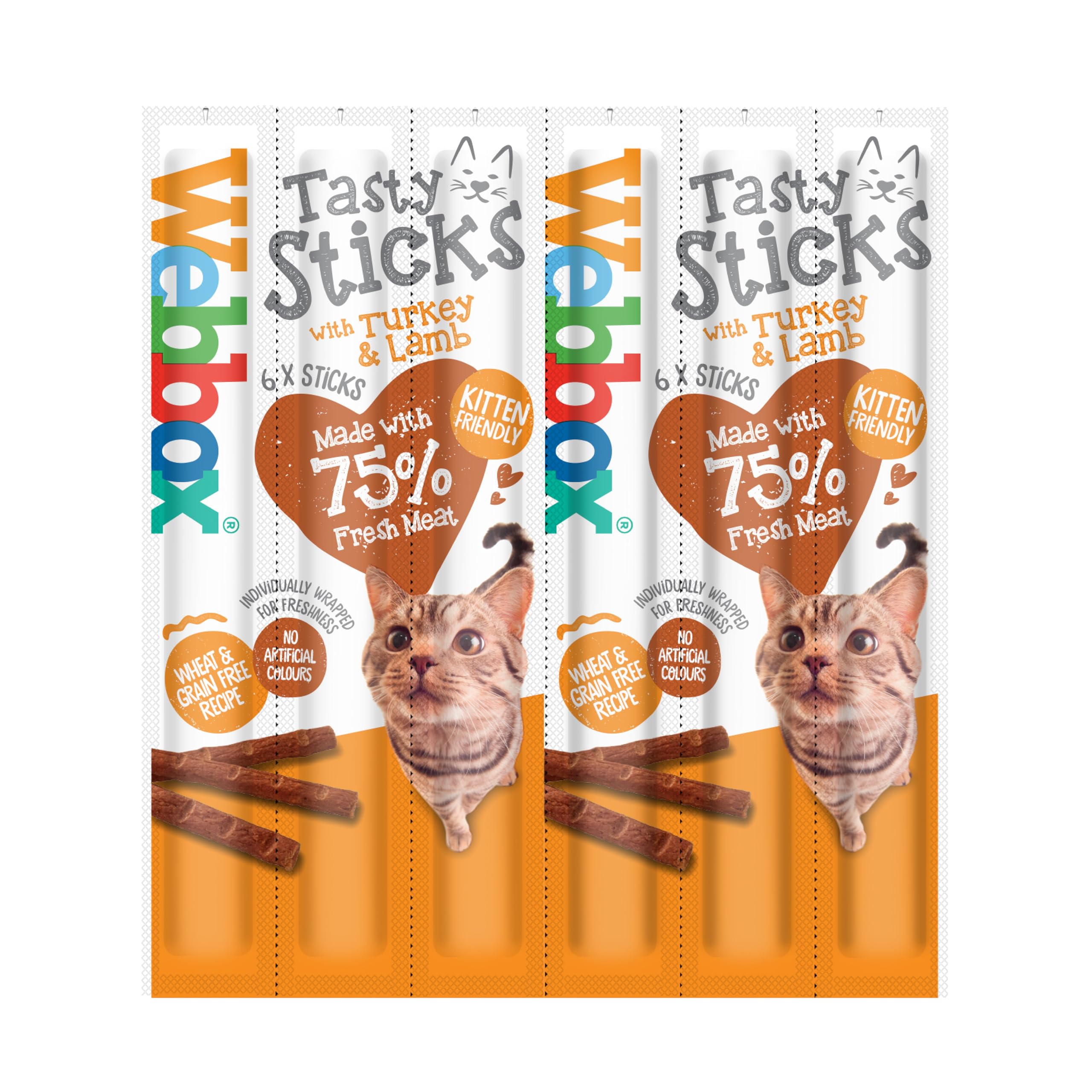 Webbox Tasty Cat Sticks Turkey & Lamb 30g