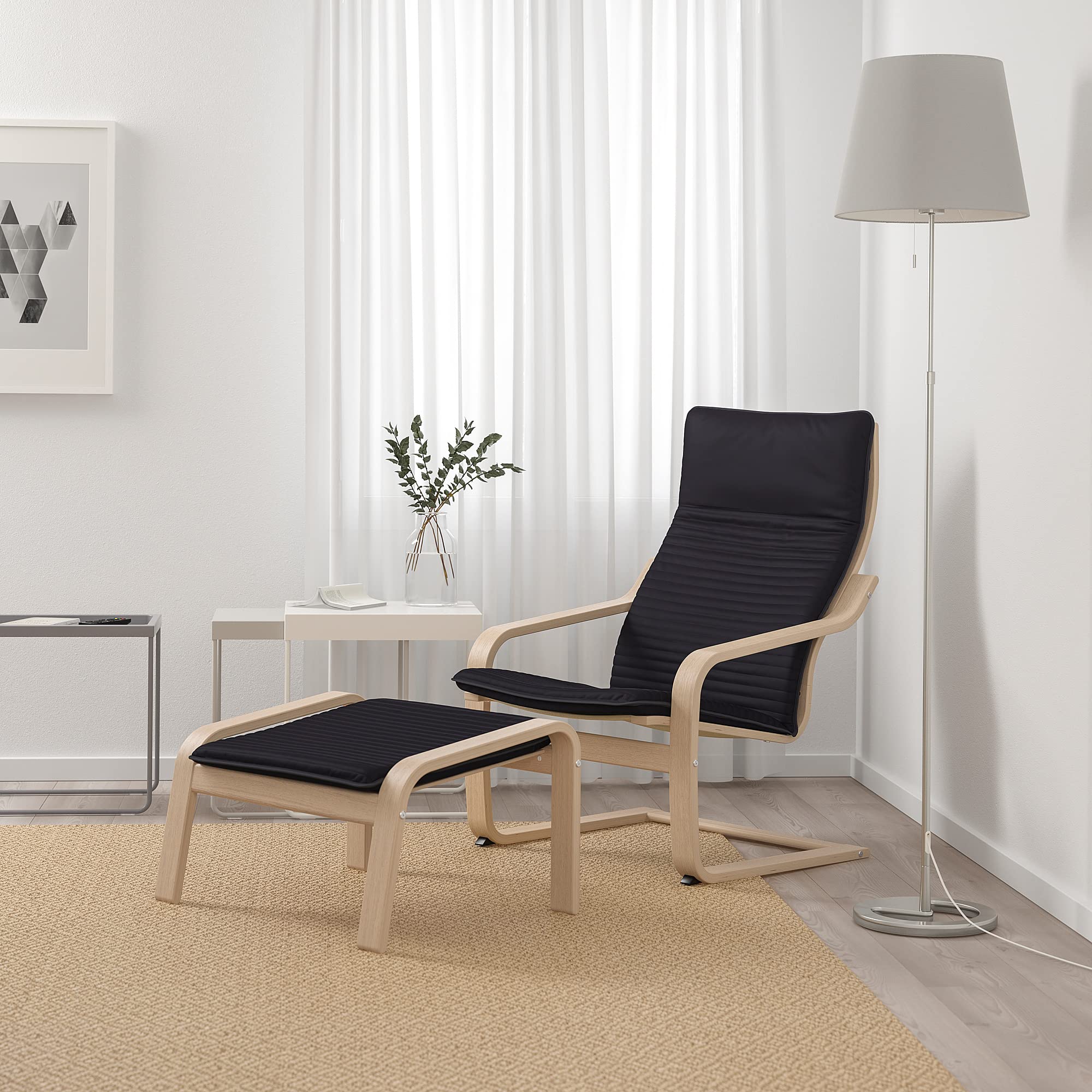 IKEA アームチェア Amazon.co.jp: IKEA POÄNG アームチェア ホワイトステインオークベニヤ