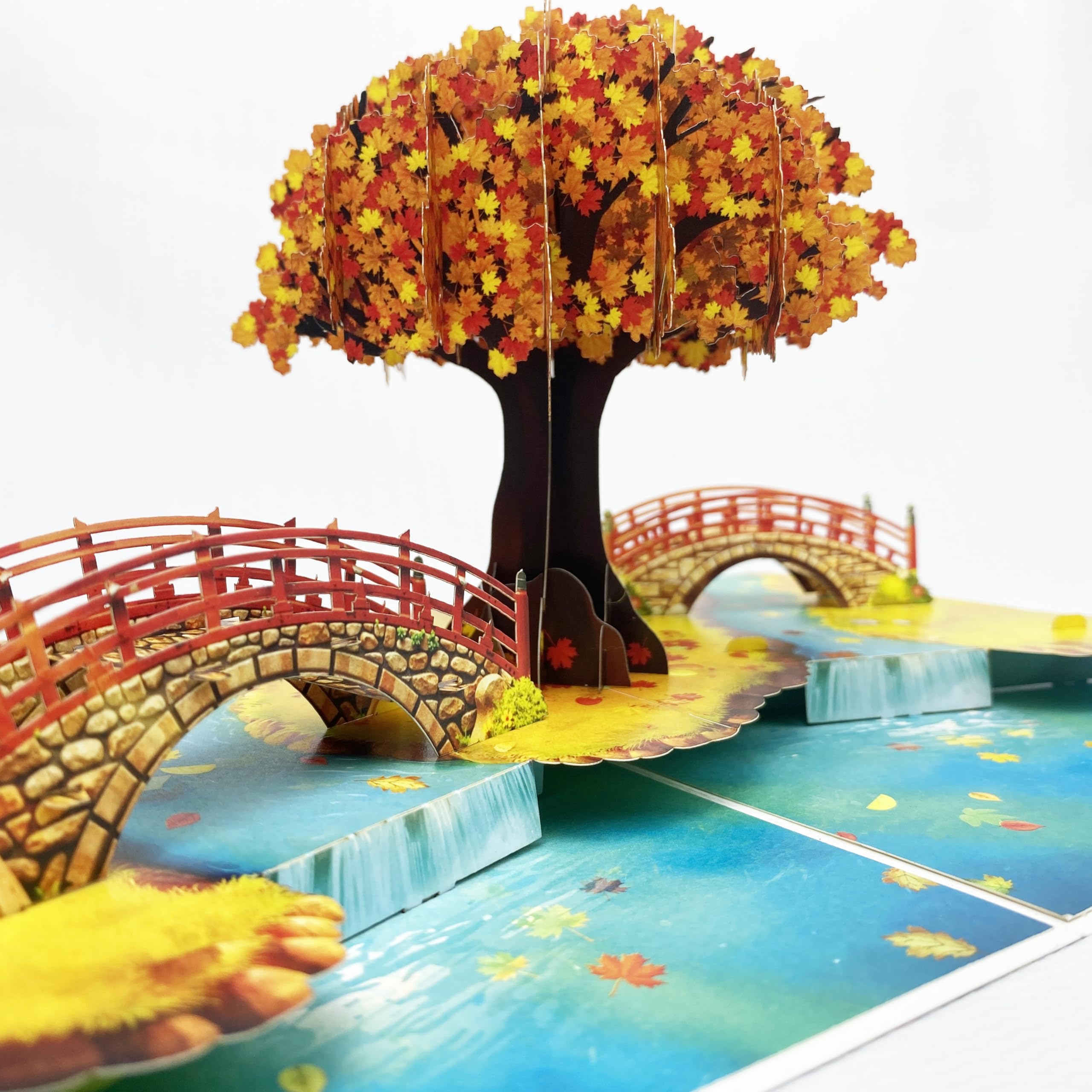 3D Pop Up Greeting Card โ Handmade Maple Tree Card for Fall, Thanksgiving, Birthday, Anniversary โ Laser Cut Autumn Card with Envelope โ Unique Seasonal Gift for Men, Women, Friends, Family โ image 1