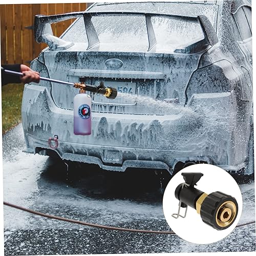 Miniatura 6 de GANAZONO Adaptador de lavadora de alta presión Adaptador de rociador de boquilla de manguera de conexión rápida de latón para conexión de agua a